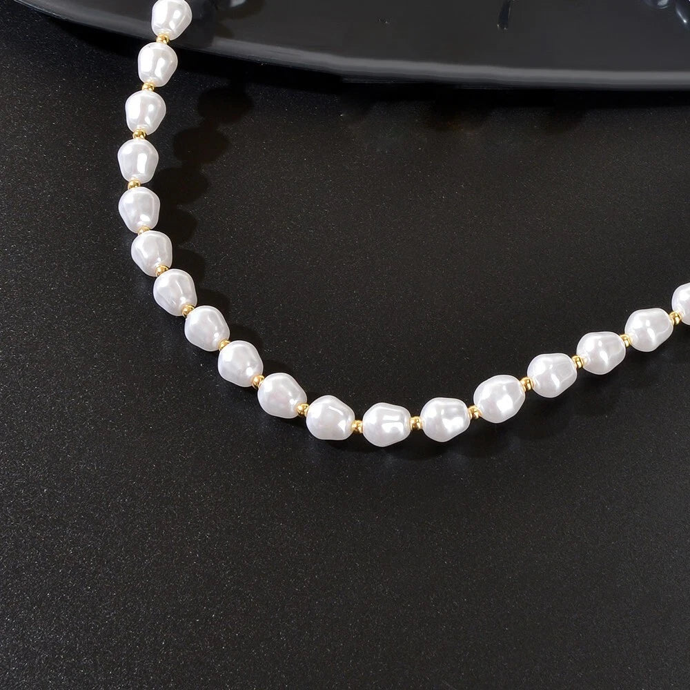 Beautiful Faux Pearl Necklace Women Girl Princess Beads jewellery Accessories