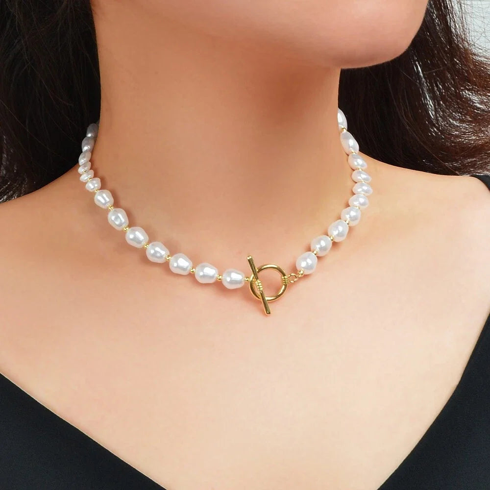 Beautiful Faux Pearl Necklace Women Girl Princess Beads jewellery Accessories